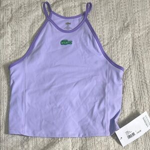 Lacoste Bandier Lilac Halter Top size S